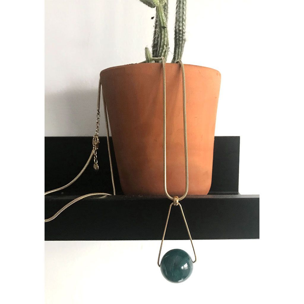 Collar largo Eris verde - Imagen 3