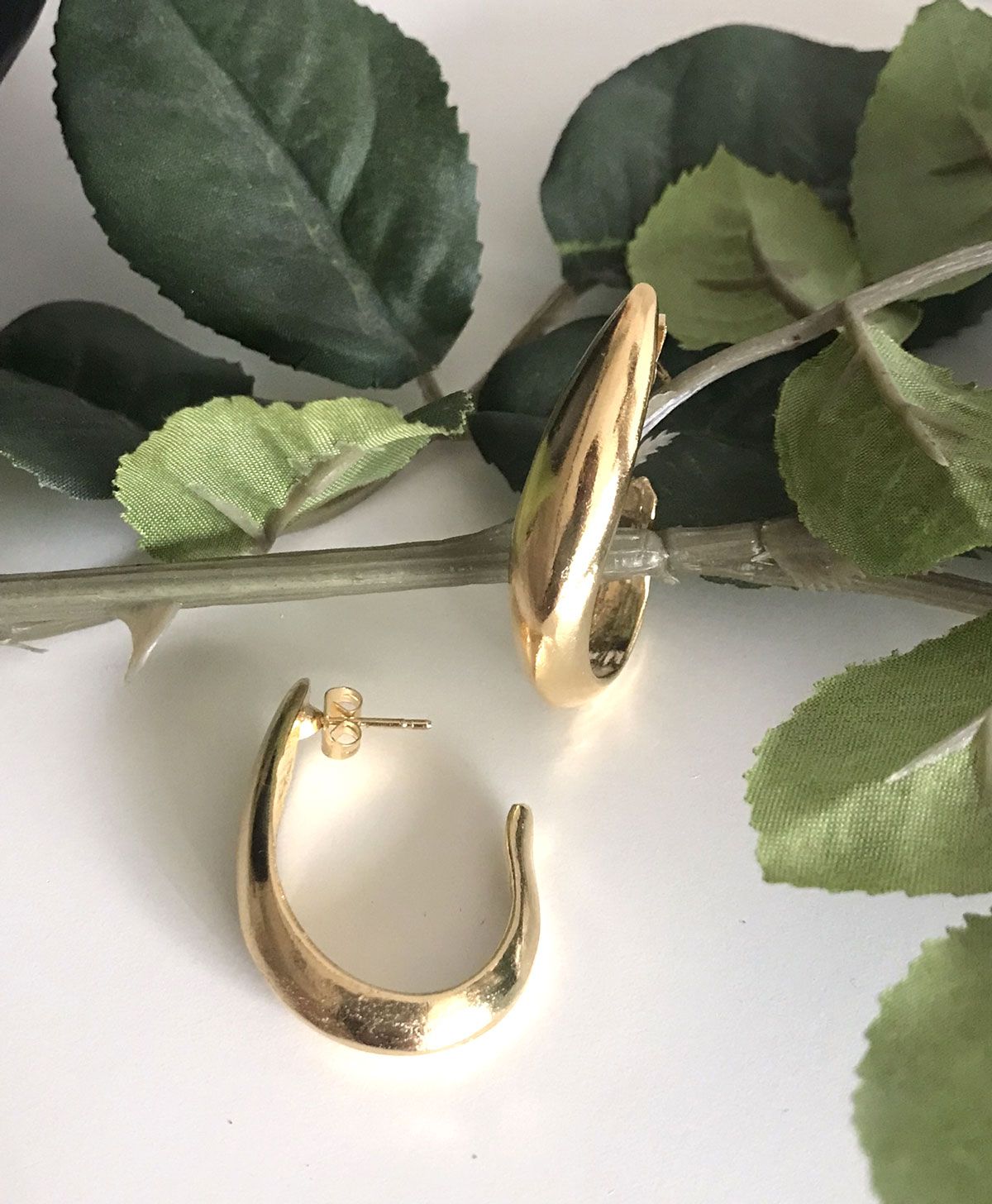 Pendientes gota oro - Imagen 2