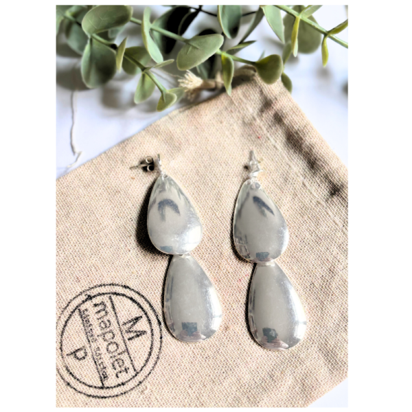 pendientes Quinn plata
