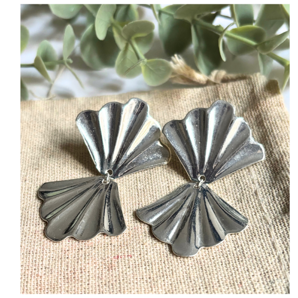 Pendientes Abanico Plata